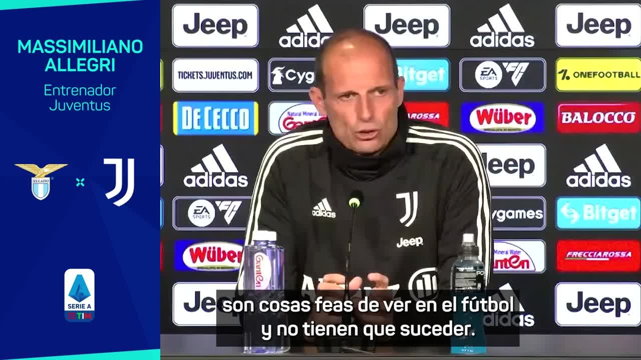 ALLEGRI condena los INSULTOS RACISTAS A LUKAKU en el INTER vs. JUVENTUS | AS