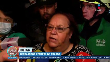 Incendio en la Central de Abasto: Fuego consume huacales de madera