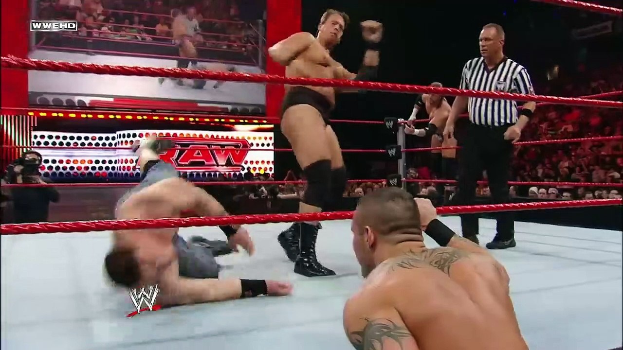 FULL MATCH — John Cena vs. Triple H & JBL – Handicap Match_ Raw, April 7, 2008