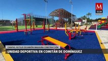 En Chiapas, Rutilio Escandón inaugura unidad deportiva en Comitán de Domínguez