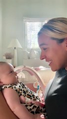 Mom and Daughter Have a Moment