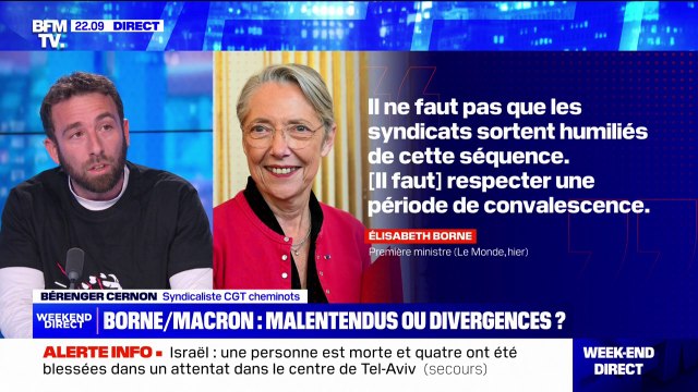 Bérenger Cernon (CGT Cheminots): Madame Borne prend conscience que, sans organisation syndicale, on ne peut pas gouverner un pays