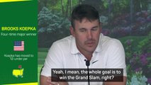 Koepka has goal of 'winning the Grand Slam' after taking healthy lead at the Masters