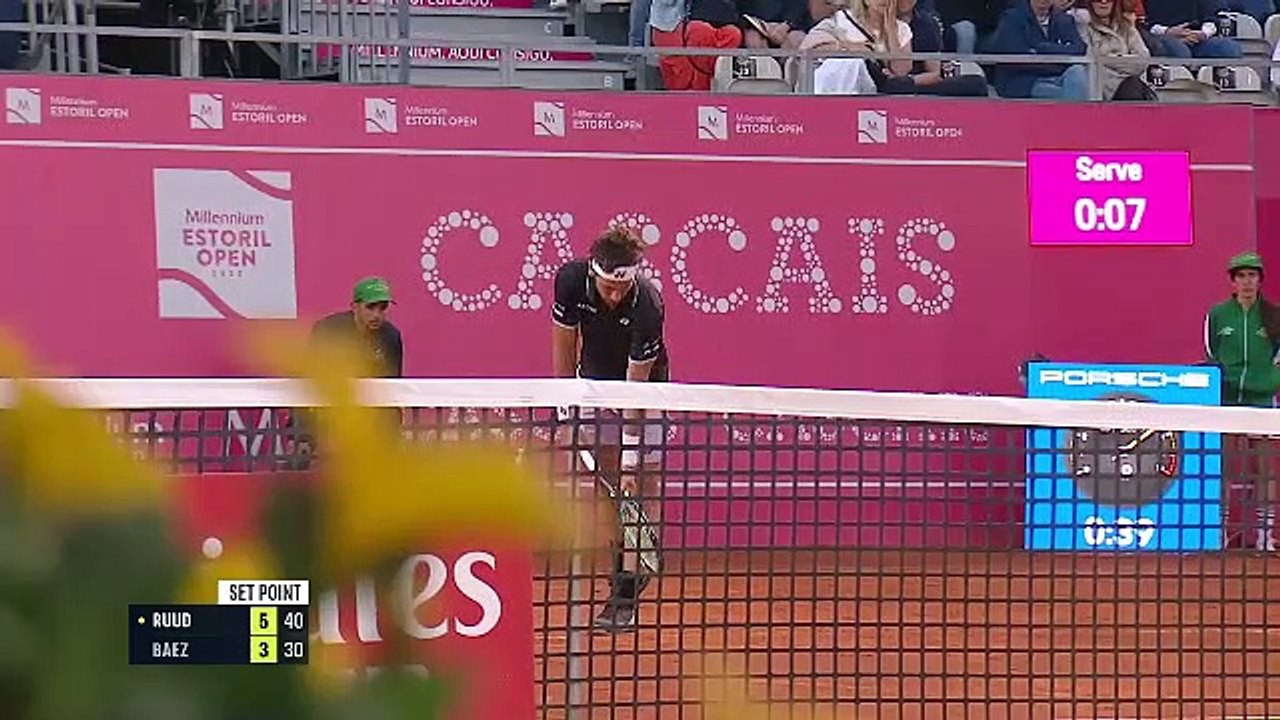 Sebastián Báez no pudo con Casper Ruud y cayó en cuartos de final del Estoril Open.