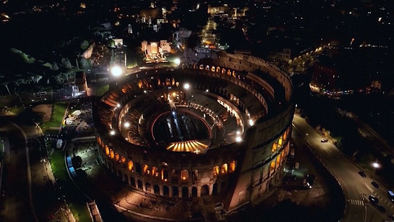 Via-Crucis no Coliseu