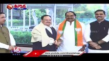 Former United Andhra CM Kiran Kumar Reddy Joins BJP | V6 Teenmaar