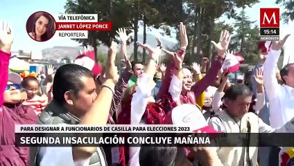 La segunda insaculación y designación de funcionarios de las elecciones 2023 está por terminar