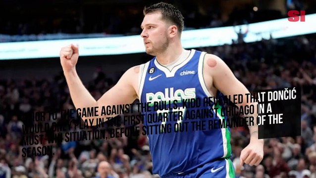 Mavs Say Luka Doncic Will Sit for Rest of Season After Friday’s Game