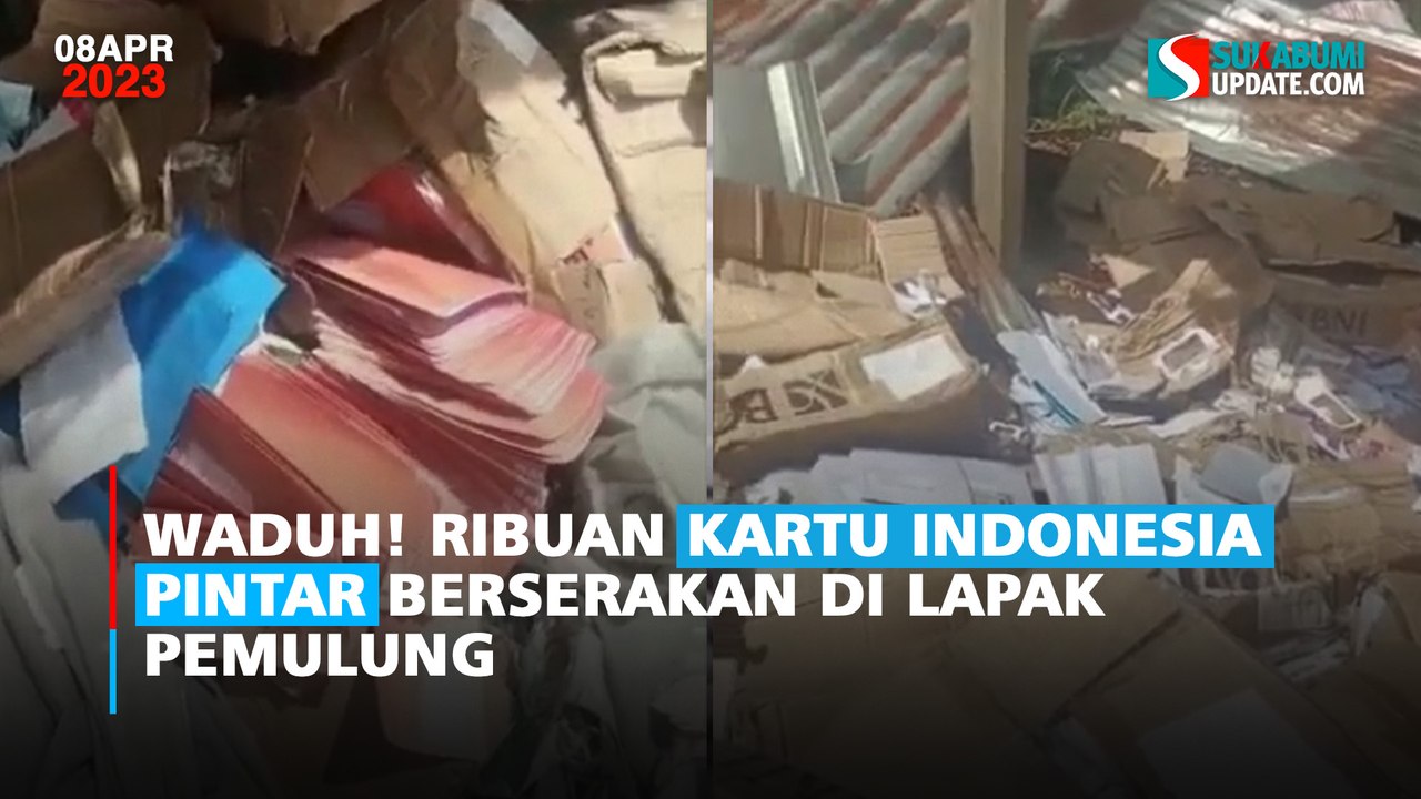 Waduh! Ribuan Kartu Indonesia Pintar Berserakan di Lapak Pemulung