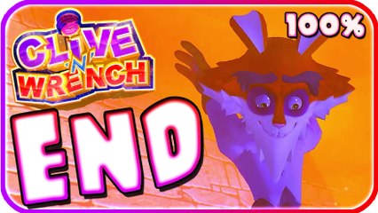 Clive 'N' Wrench Walkthrough Part 12 (PS4) 100% - Final Boss & Ending + Secret Level
