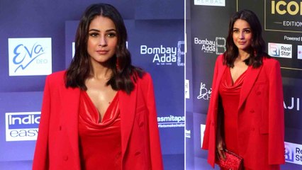 Shehnaaz Gill looks stunning in Red at Style Icon Awards, Video goes Viral on Social Media