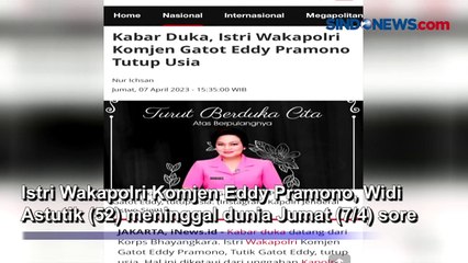 Istri Wakapolri Meninggal Dunia, Sejumlah Karangan Bunga Hiasi Rumah Duka