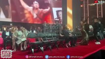Triple H arrives on stage during WWE Hall of Fame Off Air!!