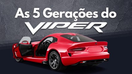Conheça as 5 Gerações do Dodge Viper