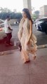 Janhvi Kapoor Spotted at Mumbai Airport With Father Boney Kapoor