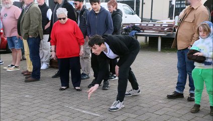 Marbles competition in Hastings Old Town on Good Friday 2023