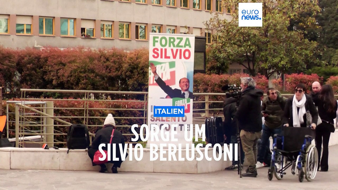 'Ich werde nicht aufgeben': Sorge um erkrankten Berlusconi wächst