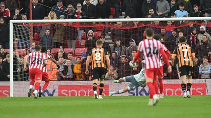 Joe Nicholson reacts after Sunderland's thrilling 4-4 draw against Hull City