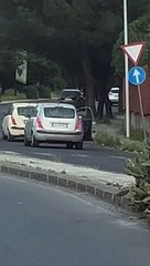 Person Gets Pushed Out of Moving Car