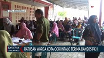 Ratusan Warga di Kota Gorontalo Terima Bansos PKH
