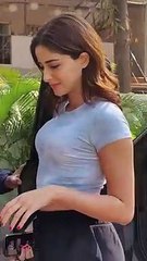 Ananya Pandey's Stylish T-Shirt Look with Bikini-Inspired Flair 👗