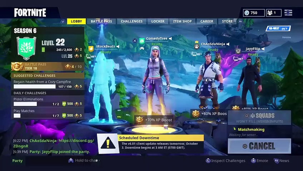 Classic Fortnite: Chapter 1 Season 6 Squad Win