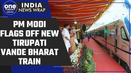 Descargar video: PM Modi flags off Secunderabad-Tirupati Vande Bharat Express train in Hyderabad | Oneindia News