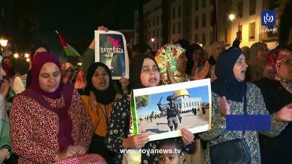 وقفة حاشدة نصرة للأقصى في المغرب