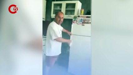 Ev sahibi kiracısının evini bastı, ortalığı birbirine kattı!