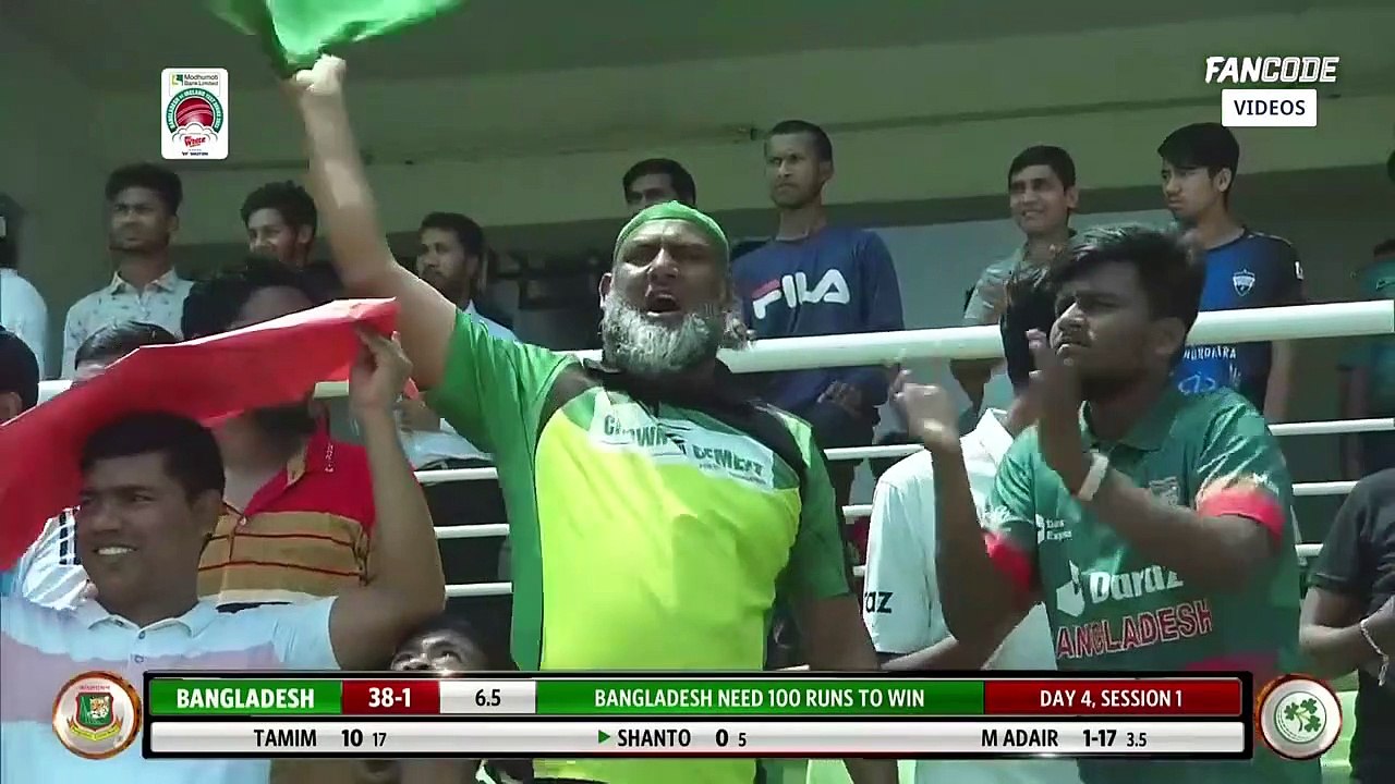 BAN V IRE Only Test Day 4th Highlights_BAN drub IRE by 7 wickets to clinch One-off Test