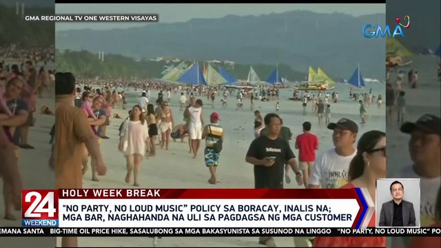 No party, No loud music” policy sa Boracay, inalis na; Mga bar, naghahanda na uli sa pagdagsa ng mga customer | 24 Oras Weekend
