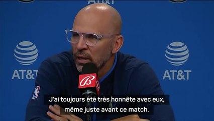 Mavericks - Kidd : "J'ai toujours été très honnête avec mes joueurs..."