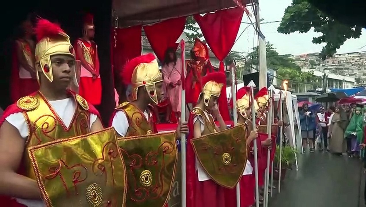 WATCH: Residents of a Brazilian favela re-enact the Stations of the Cross