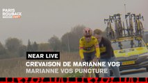 Crevaison de Marianne Vos / Marianne Vos puncture - #ParisRoubaixFemmes avec Zwift 2023