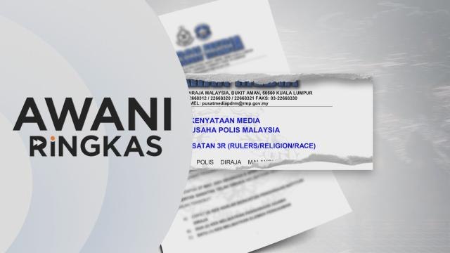 AWANI Ringkas: Bukit Aman tubuh pasukan khas siasat kes 3R