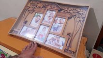 Unboxing and Review of Premium Home Shape Family Collage Plastic Photo Frame for Decoration
