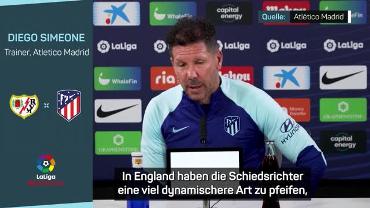 Simeone: 'Referees in England dynamischer'