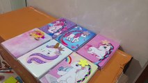 Unboxing and Review of Plush Notebook Journal Cute Rainbow Unicorn Diary for Kids Girls Boys