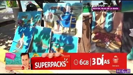 Ambiente acogedor en las bellas playas de Roatán