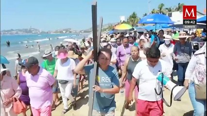 Realizan representación del Viacrucis en Guerrero, Veracruz y Quintana Roo