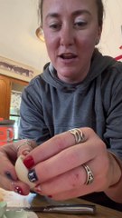 A Tiny Egg Inside A Hard Boiled Egg