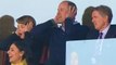 Prince George looks excited with Prince William as they watch Aston Villa