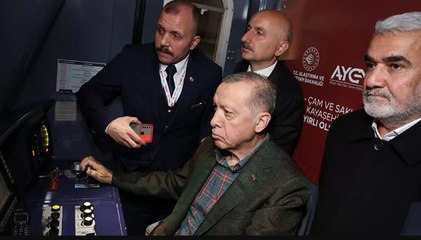 Cumhurbaşkanı Erdoğan Başakşehir-Kayaşehir metro hattı sürüş testini gerçekleştirdi