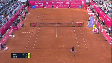 En pleine lucarne : Ruud a décoché le coup droit parfait