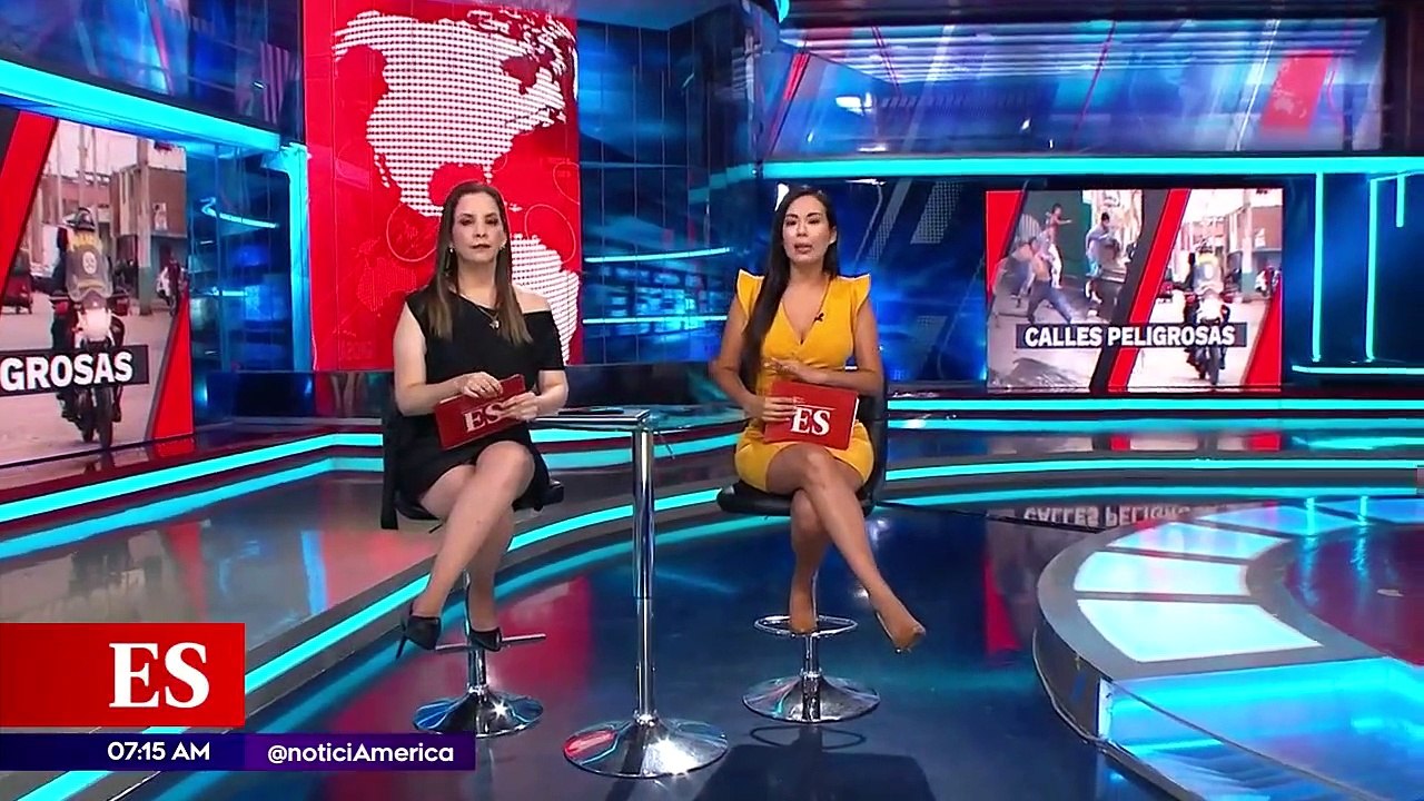 Fatima Chavez y Evelyn Kahn en America Noticias edicion sabatina - 8 abril 2023