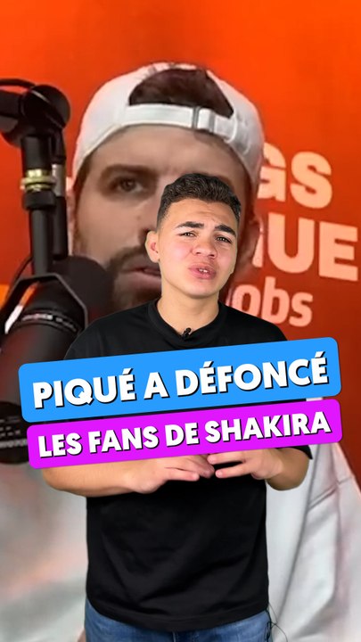 Piquué a clasher les fans de Shakira qui lui a répondu  !