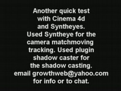 cinema 4d c4d matchmoving camera tracking 3d test