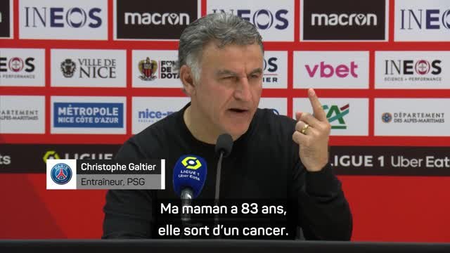 30e j. - Galtier réagit aux insultes des Ultra Niçois visant sa maman