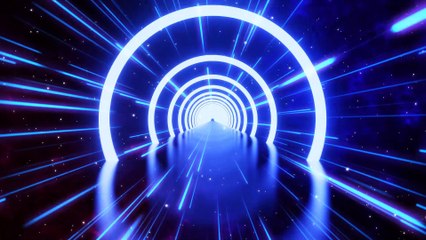 Motion Of Glowing Rings VJ Loop