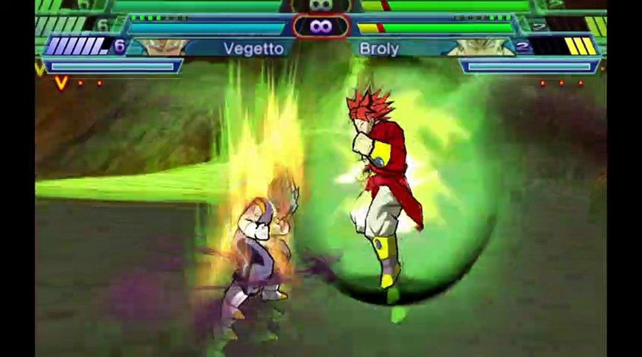 Dragon Ball Z: Shin Budokai 2 MOD HEROES - Vegetto SSGSS VS Broly SS4LB RJ ANDA #dbs #dbh #dbgt